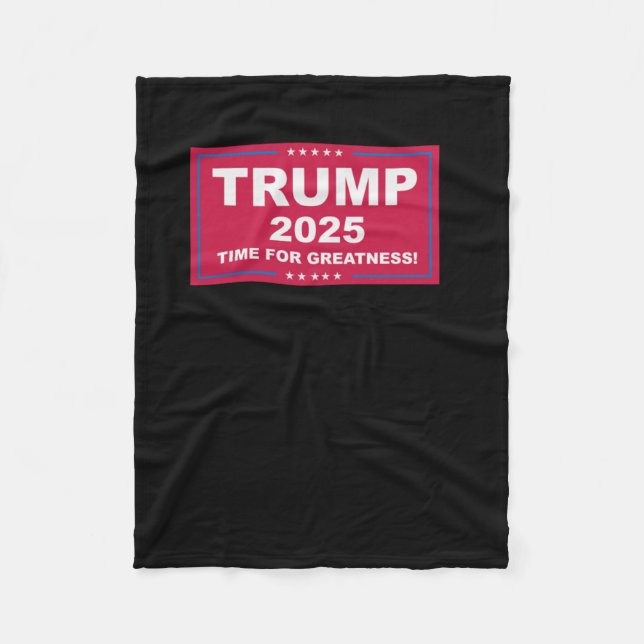 Trump Vance 2025 Time for Greatness () Fleecedecke (Vorderseite)