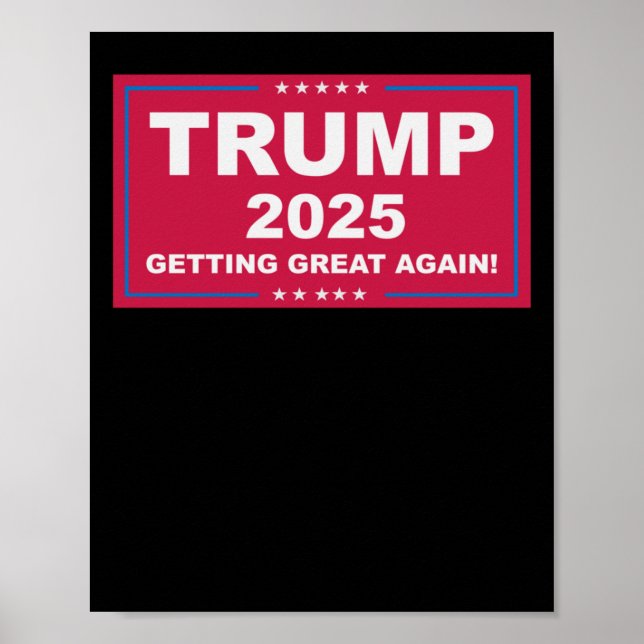 Trump Vance 2025 wird wieder groß () Poster (Vorne)