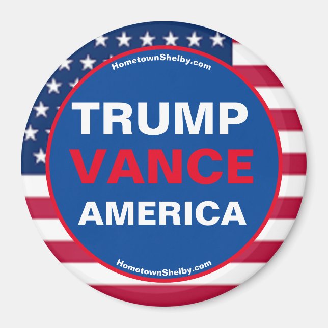TRUMP VANCE AMERICA Kühlschrank Magnet (Vorne)