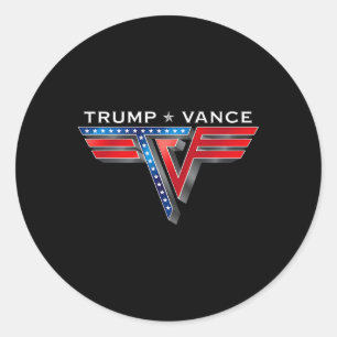 Trump Vance Amerika Trump Wir Gewannen Siege Amtse Runder Aufkleber