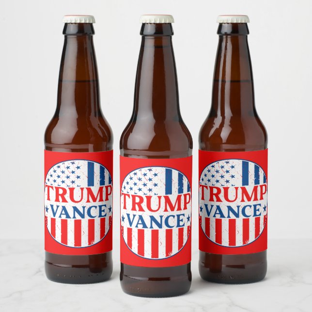 Trump Vance Bierflaschenetikett (Flaschen)