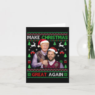 Trump Vance Brothers Funny Make Christmas Great As Karte