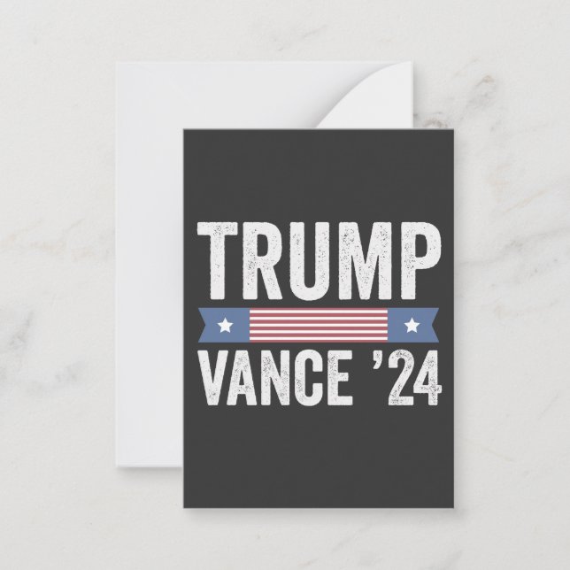 Trump Vance Election Ugly Christmas Sweater Mitteilungskarte (Vorderseite)