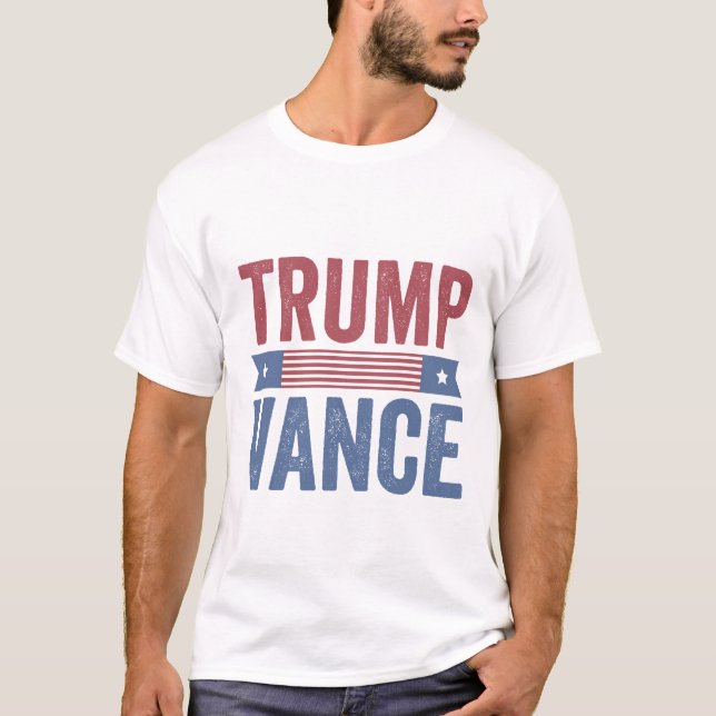 Trump Vance Election Ugly Christmas Sweater T-Shirt (Vorderseite)