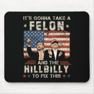 Trump Vance Es Wird Ein Verbrecher Und Ein Hinterw Mousepad