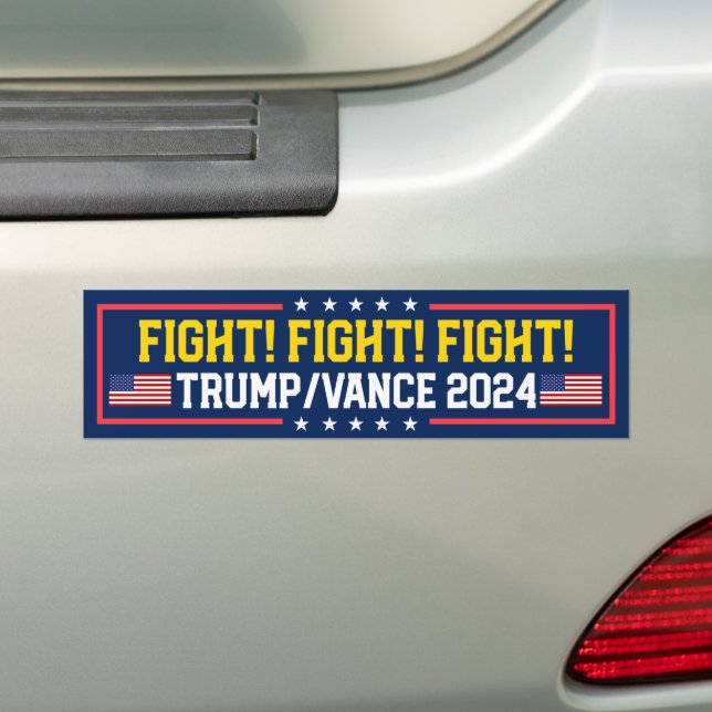 Trump Vance Fight Fight Fight Fight Fight Fight 20 Autoaufkleber (Auf Auto)