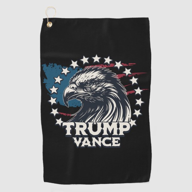 Trump Vance Golfhandtuch (Vorderseite)