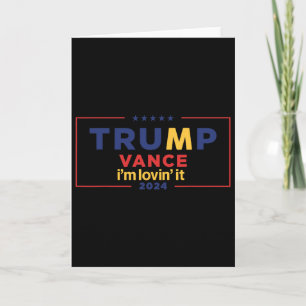 Trump Vance Ich liebe es 2025 Lustiger Spruch Zita Karte