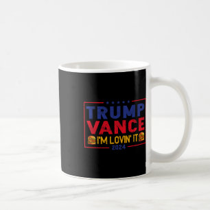 Trump Vance Ich liebe es Hamburger 2025  Kaffeetasse