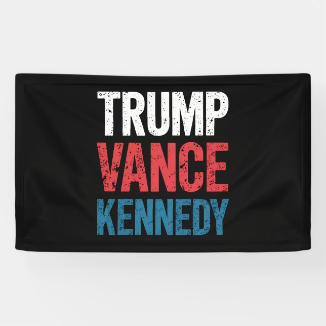 Trump Vance Kennedy 2024 Wahl Banner (Horizontal)