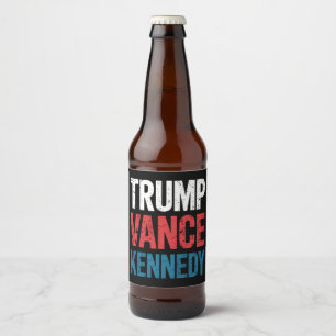 Trump Vance Kennedy 2024 Wahl Bierflaschenetikett