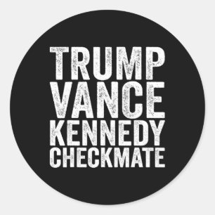 Trump Vance Kennedy Checkmate 2025 Republikaner Pr Runder Aufkleber