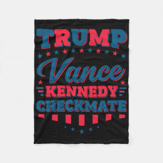 Trump Vance Kennedy Checkmate 2025 Wahl Republ Fleecedecke