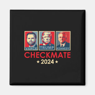 Trump Vance Kennedy Checkmate 2025 Wahl Republ Magnet