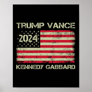 Trump Vance Kennedy Gabbyrd Schachmatt Nimm Amerik Poster