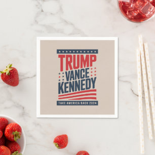 Trump Vance Kennedy Holt Amerika zurück 2024 Serviette