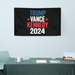 Trump Vance Kennedy Präsident 2024 Wahl  Banner