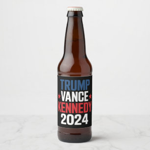 Trump Vance Kennedy Präsident 2024 Wahl  Bierflaschenetikett