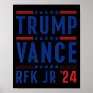 Trump Vance Kennedy Präsident Wahl Republikaner Poster