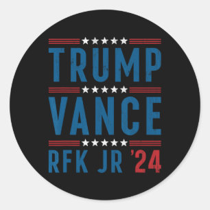 Trump Vance Kennedy Präsident Wahl Republikaner Runder Aufkleber