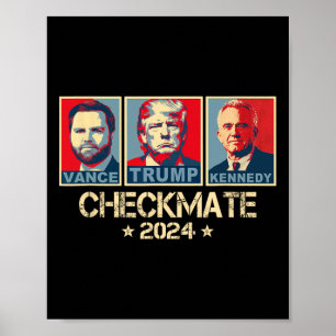 Trump Vance Kennedy Schachmatt 2025 Wahl Republika Poster