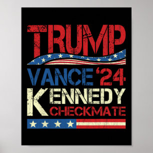 Trump Vance Kennedy Schachmatt Wahl Republikaner Poster
