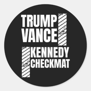 Trump Vance Kennedy Schachmatt Wahl Republikaner Runder Aufkleber