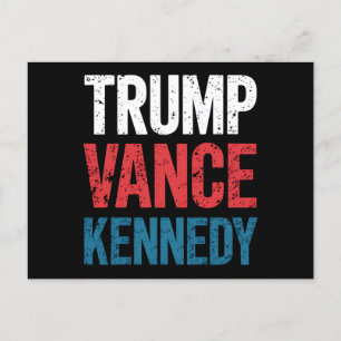 Trump Vance Kennedy Wahl 2024 Postkarte