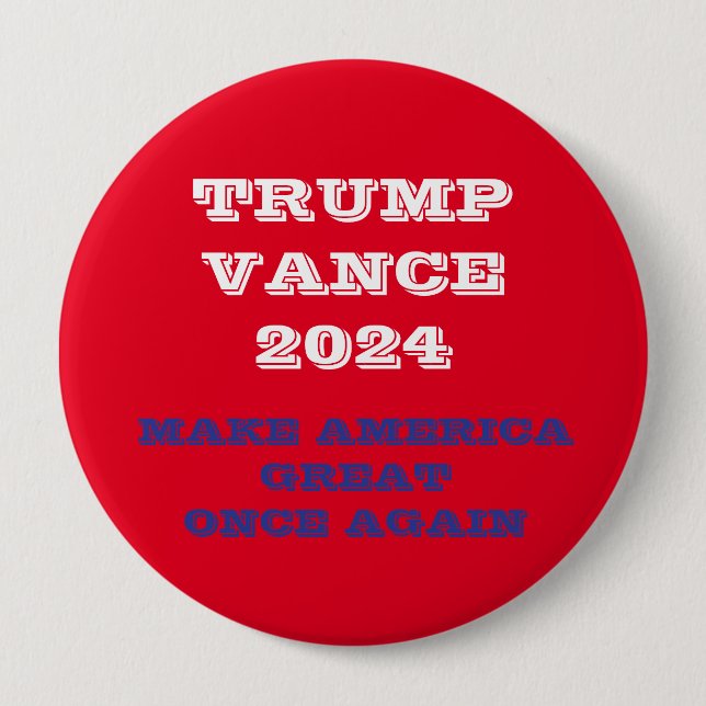 Trump Vance macht Amerika wieder groß Button (Vorderseite)