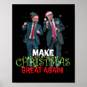 Trump Vance macht Weihnachten wieder zum Weihnacht Poster