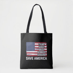 Trump Vance Musk Kennedy Gabbard 2024 Rette Amerik Tasche