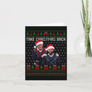 Trump Vance Nehmen Weihnachten Byck Funny Santa Tr Karte