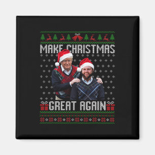 Trump Vance Shirt Brüder machen Weihnachten großar Magnet