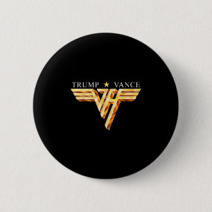 Trump Vance Tv Rocker Gold Vintage Trump Vance Button