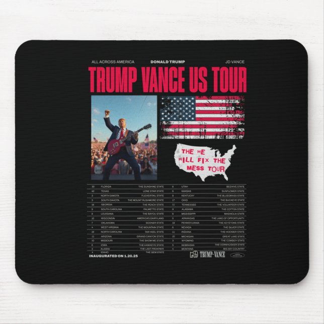 Trump Vance Us Tour Mousepad (Vorne)