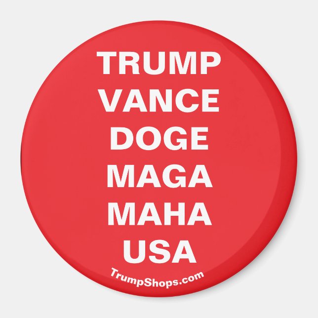 TRUMP VANCE USA MAGNET (Vorne)