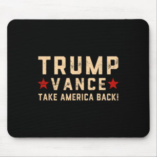 Trump Vance (vorne und hinten) Es wird ein Felon n Mousepad