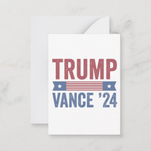 Trump Vance Wahl hässlicher Weihnachtspullover Mitteilungskarte