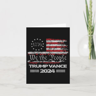 Trump Vance We the People 47. Präsident Trump gewa Karte
