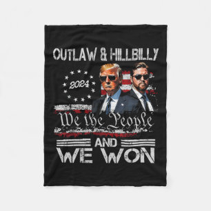 Trump Vance We Won Win Einweihung Tag 2025 47. Fleecedecke