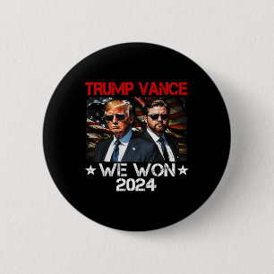 Trump Vance Wir Gewannen Gewinnen Amtseinführungs Button
