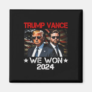 Trump Vance Wir Gewannen Gewinnen Amtseinführungs Magnet