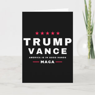 Trump Vance Wir haben am Tag der Amtseinführung ge Karte