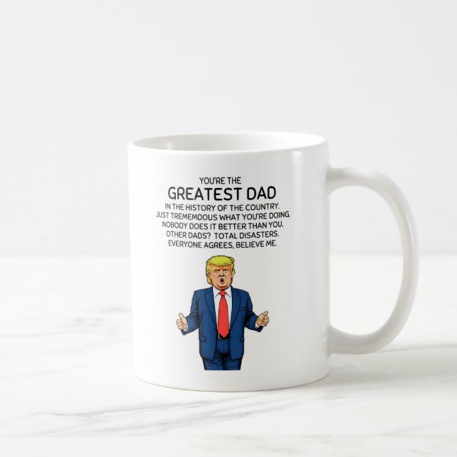 Trump Vatertag Trump Vater Geburtstag Kaffeetasse (Rechts)