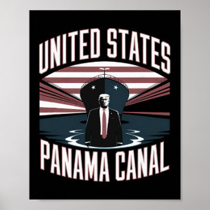 Trump Vereinigte Staaten Panama-Kanal 2025 Wir übe Poster