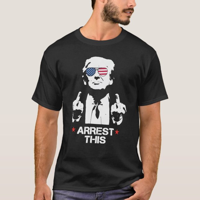 Trump verhaftet dies, Haters Gonna hasst 2024 T-Shirt (Vorderseite)