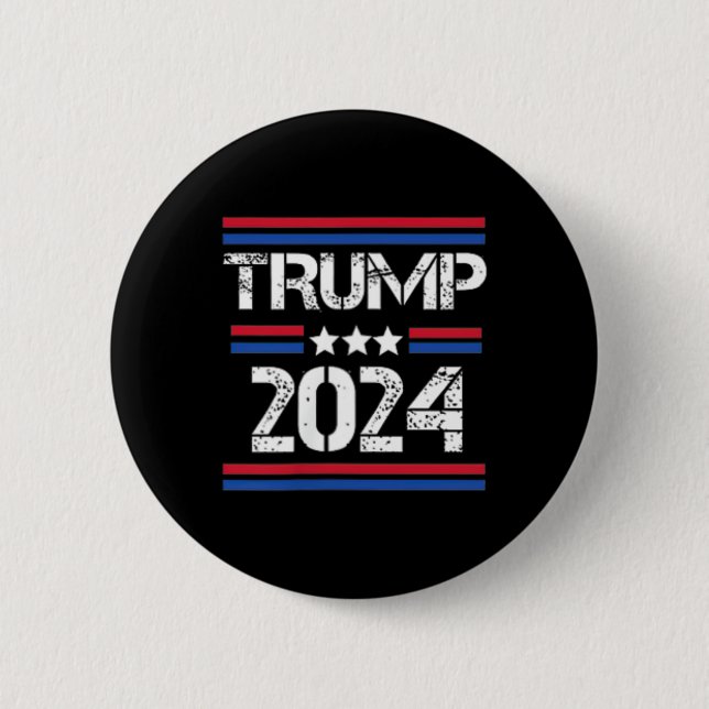 Trump verhaftet diese zwei Seiten Button (Vorderseite)