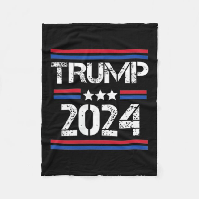 Trump verhaftet diese zwei Seiten Fleecedecke (Vorderseite)