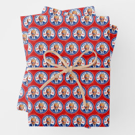 Trump vermisst mich noch 2024 Anti-Schlafjoe Biden Geschenkpapier Set
