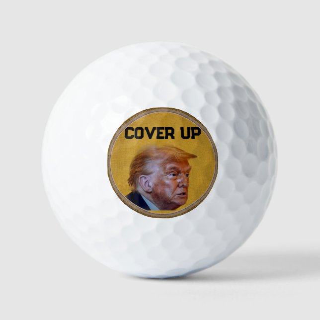 Trump Vertuschung Golfbälle (Vorderseite)